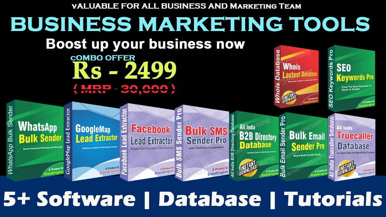 Business Marketing Tools Software bundle 2020