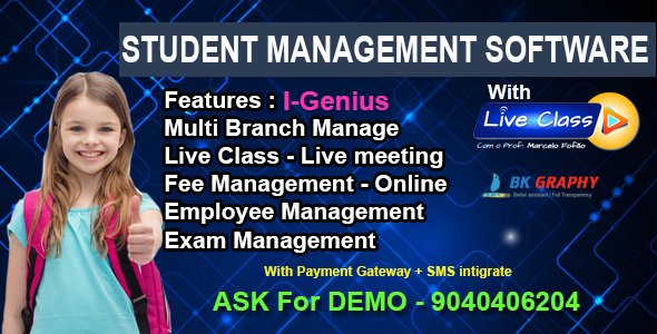 I-Genius || Best Student Management Software With Live Class